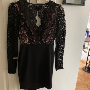 Lace black dress